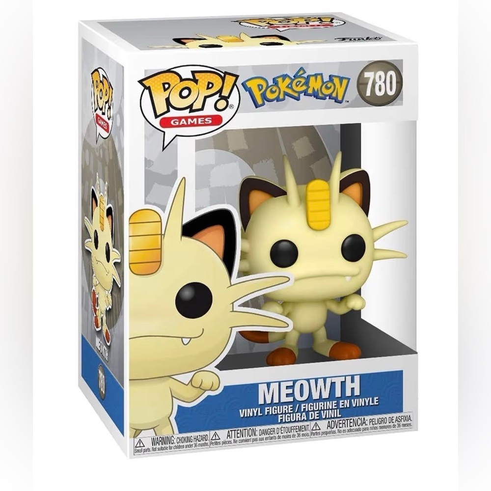 Funko Pop Games #780 Pokemon Meowth Brand New